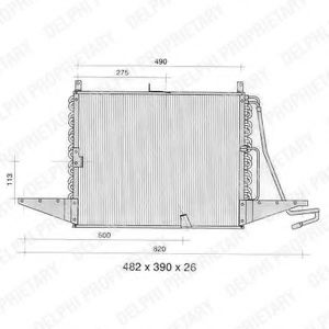 Imagine Condensator, climatizare DELPHI TSP0225273