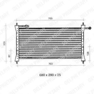 Imagine Condensator, climatizare DELPHI TSP0225299