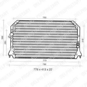 Imagine Condensator, climatizare DELPHI TSP0225309