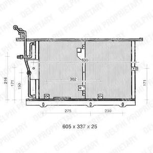 Imagine Condensator, climatizare DELPHI TSP0225322