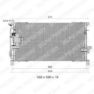 Imagine Condensator, climatizare DELPHI TSP0225337