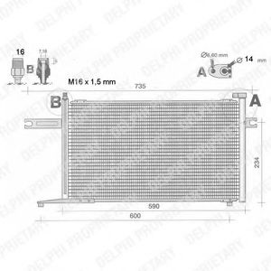 Imagine Condensator, climatizare DELPHI TSP0225348