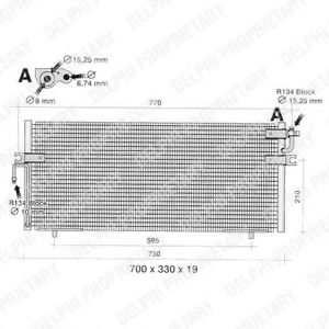 Imagine Condensator, climatizare DELPHI TSP0225350