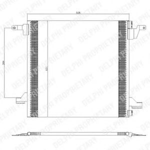 Imagine Condensator, climatizare DELPHI TSP0225434