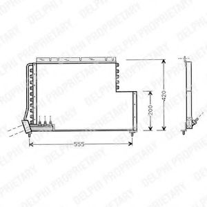 Imagine Condensator, climatizare DELPHI TSP0225450