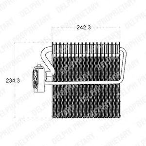 Imagine evaporator,aer conditionat DELPHI TSP0525016