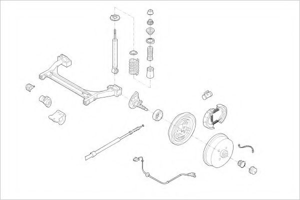 Imagine Suspensie roata DELPHI VW-08645-R