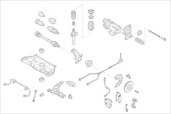 Imagine Suspensie roata DELPHI VW-18386-F