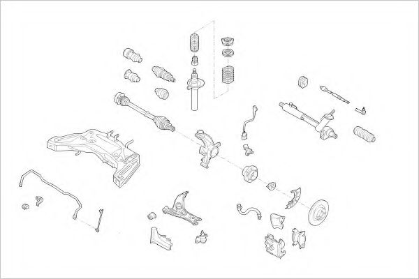 Imagine Suspensie roata DELPHI VW-18599-F