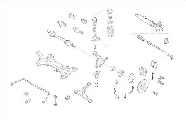 Imagine Suspensie roata DELPHI VW-19704-F