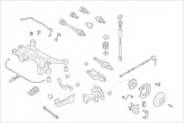 Imagine Suspensie roata DELPHI VW-19962-R