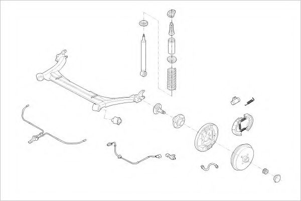 Imagine Suspensie roata DELPHI VW-23205-R