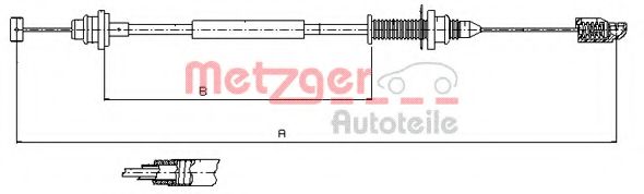 Imagine Cablu acceleratie METZGER 10.0390