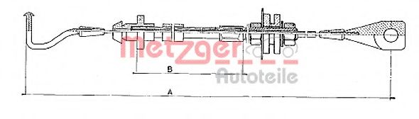 Imagine Cablu acceleratie METZGER 10.090