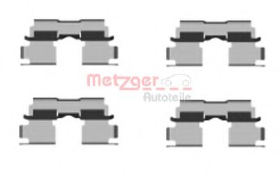 Imagine Set accesorii, placute frana METZGER 109-1662