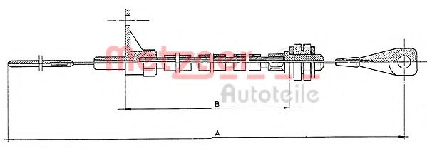 Imagine Cablu acceleratie METZGER 11.065