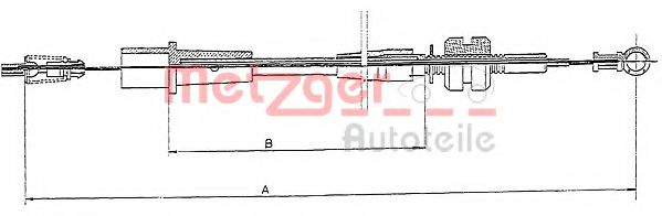 Imagine Cablu acceleratie METZGER 11.1242