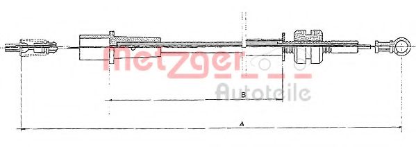 Imagine Cablu acceleratie METZGER 11.1323