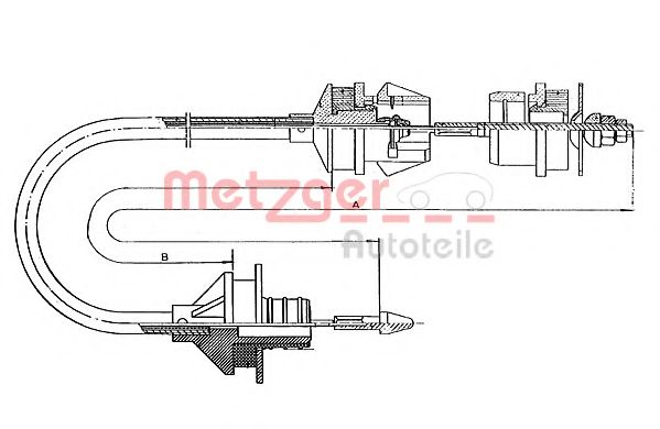 Imagine Cablu ambreiaj METZGER 11.2242