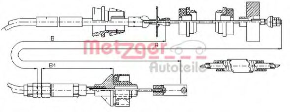 Imagine Cablu ambreiaj METZGER 11.3038