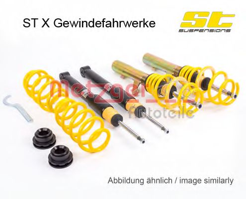 Set suspensie, arcuri elicoidale / amortizoare METZGER 113260040