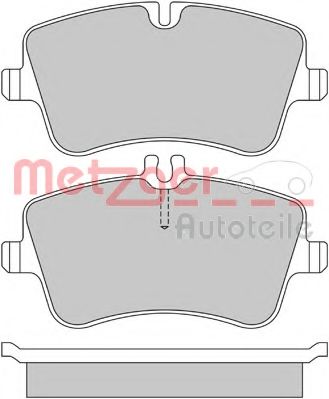 Imagine set placute frana,frana disc METZGER 1170024