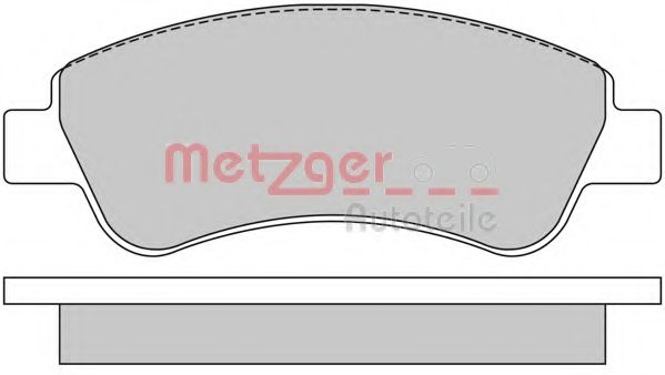 Imagine set placute frana,frana disc METZGER 1170026