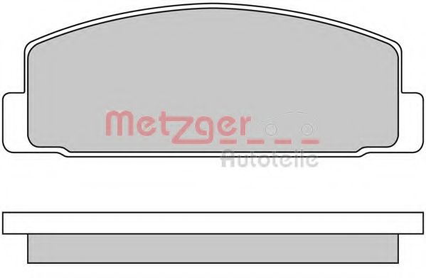 Imagine set placute frana,frana disc METZGER 1170088