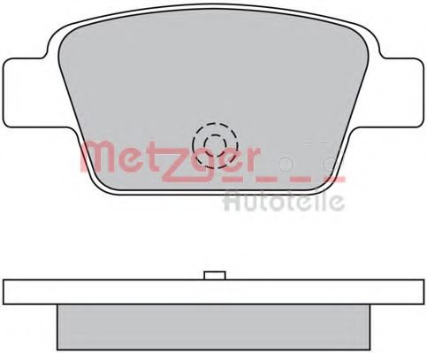 Imagine set placute frana,frana disc METZGER 1170131