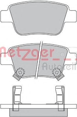 Imagine set placute frana,frana disc METZGER 1170193