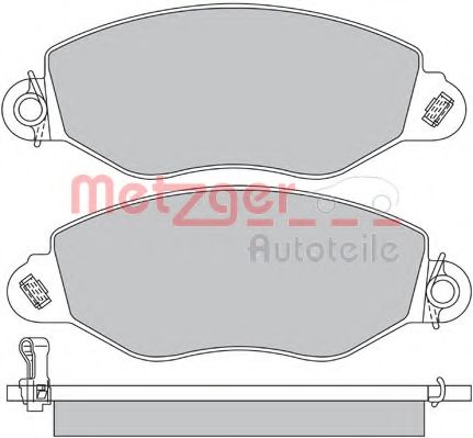 Imagine set placute frana,frana disc METZGER 1170210