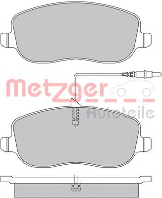 Imagine set placute frana,frana disc METZGER 1170232