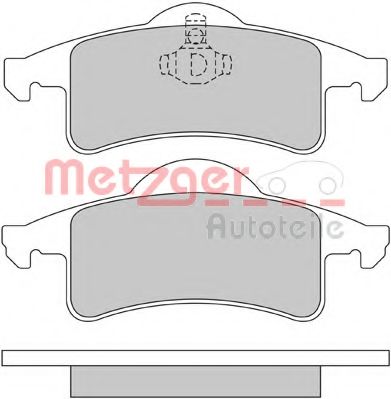 Imagine set placute frana,frana disc METZGER 1170254