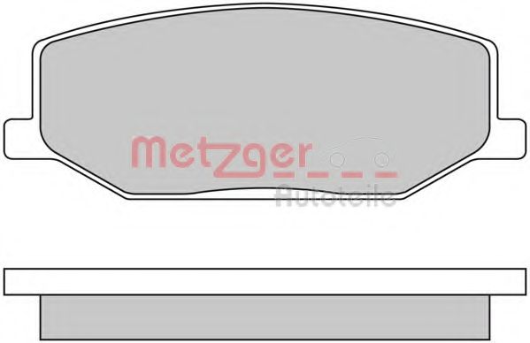 Imagine set placute frana,frana disc METZGER 1170259