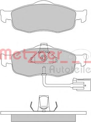 Imagine set placute frana,frana disc METZGER 1170267