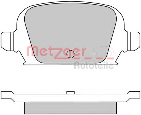 Imagine set placute frana,frana disc METZGER 1170324