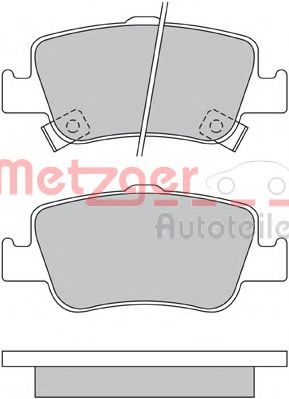 Imagine set placute frana,frana disc METZGER 1170334