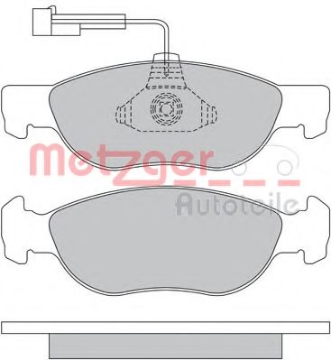 Imagine set placute frana,frana disc METZGER 1170338