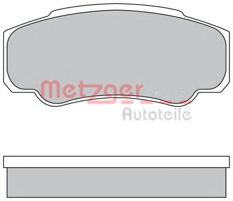 Imagine set placute frana,frana disc METZGER 1170381