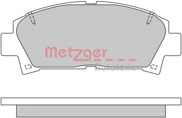 Imagine set placute frana,frana disc METZGER 1170398