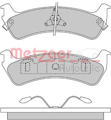 Imagine set placute frana,frana disc METZGER 1170434