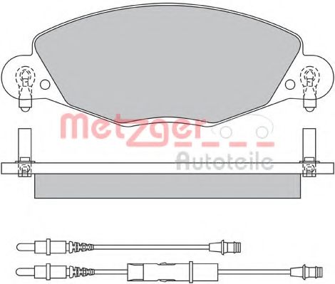 Imagine set placute frana,frana disc METZGER 1170437