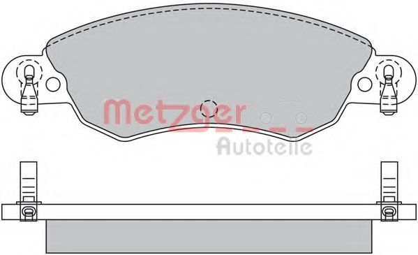 Imagine set placute frana,frana disc METZGER 1170502