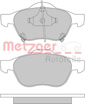 Imagine set placute frana,frana disc METZGER 1170587