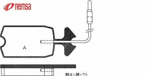 Imagine set placute frana,frana disc METZGER 1170697