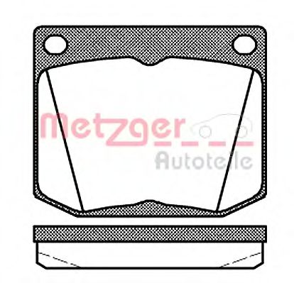 Imagine set placute frana,frana disc METZGER 1170698