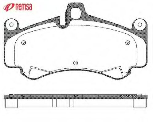 Imagine set placute frana,frana disc METZGER 1170764