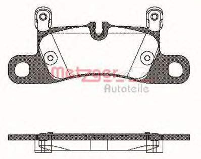 Imagine set placute frana,frana disc METZGER 1170779