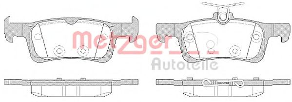 Imagine set placute frana,frana disc METZGER 1170799