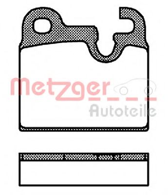 Imagine set placute frana,frana disc METZGER 1170807